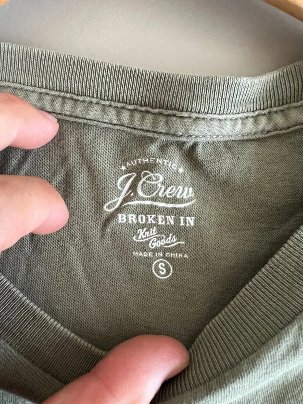 J. Crew Men's T-Shirt, Size Small (Green)